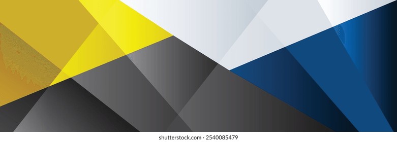 Design vetorial de banner horizontal. Banner de aterrissagem geométrica com gradação de cor. Resumo geométrico. Terno para pano de fundo, web design, cartão de convite, voucher e outros.