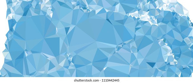 Horizontal banner for  web pages, presentations layouts, covers, title backgrounds, letterheads. Abstract multicolor mosaic backdrop. Geometric low polygonal background. Vector clip art.