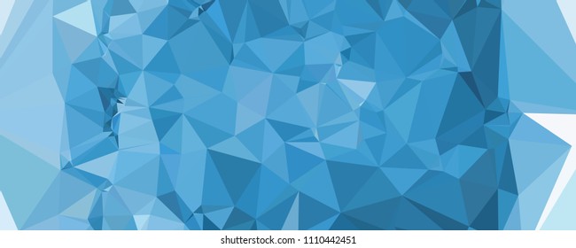 Horizontal banner for  web pages, presentations layouts, covers, title backgrounds, letterheads. Abstract multicolor mosaic backdrop. Geometric low polygonal background. Vector clip art.