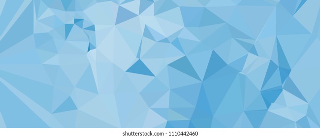 Horizontal banner for  web pages, presentations layouts, covers, title backgrounds, letterheads. Abstract multicolor mosaic backdrop. Geometric low polygonal background. Vector clip art.