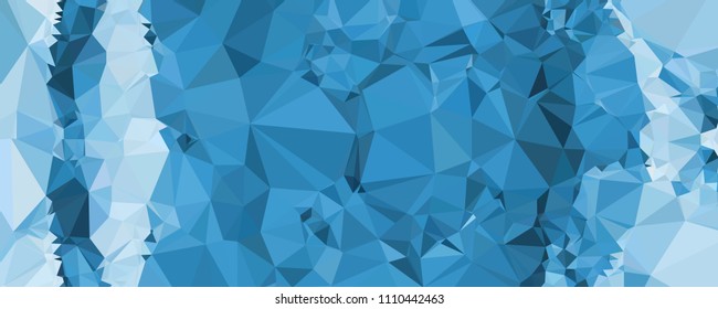 Horizontal banner for  web pages, presentations layouts, covers, title backgrounds, letterheads. Abstract multicolor mosaic backdrop. Geometric low polygonal background. Vector clip art.
