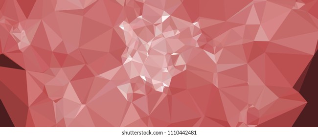 Horizontal banner for  web pages, presentations layouts, covers, title backgrounds, letterheads. Abstract multicolor mosaic backdrop. Geometric low polygonal background. Vector clip art.