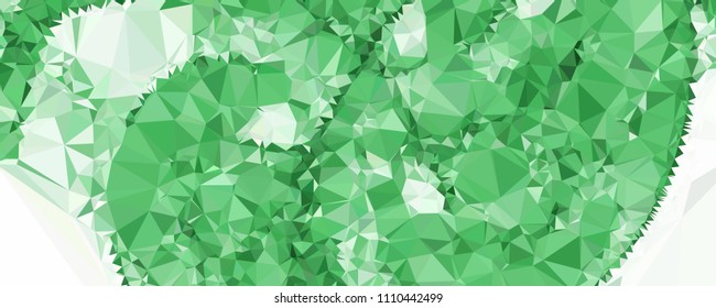 Horizontal banner for  web pages, presentations layouts, covers, title backgrounds, letterheads. Abstract multicolor mosaic backdrop. Geometric low polygonal background. Vector clip art.