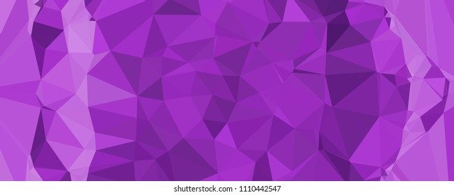 Horizontal banner for  web pages, presentations layouts, covers, title backgrounds, letterheads. Abstract multicolor mosaic backdrop. Geometric low polygonal background. Vector clip art.