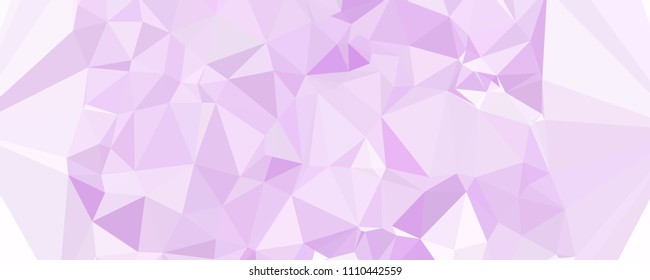 Horizontal banner for  web pages, presentations layouts, covers, title backgrounds, letterheads. Abstract multicolor mosaic backdrop. Geometric low polygonal background. Vector clip art.