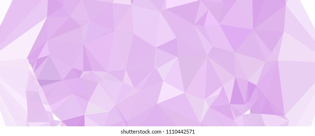 Horizontal banner for  web pages, presentations layouts, covers, title backgrounds, letterheads. Abstract multicolor mosaic backdrop. Geometric low polygonal background. Vector clip art.