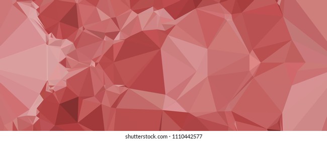 Horizontal banner for  web pages, presentations layouts, covers, title backgrounds, letterheads. Abstract multicolor mosaic backdrop. Geometric low polygonal background. Vector clip art.