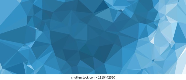 Horizontal banner for  web pages, presentations layouts, covers, title backgrounds, letterheads. Abstract multicolor mosaic backdrop. Geometric low polygonal background. Vector clip art.
