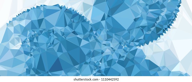 Horizontal banner for  web pages, presentations layouts, covers, title backgrounds, letterheads. Abstract multicolor mosaic backdrop. Geometric low polygonal background. Vector clip art.