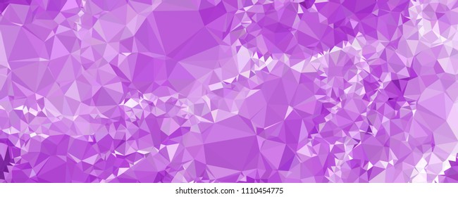 Horizontal banner for  web pages, presentations layouts, covers, title backgrounds, letterheads. Abstract multicolor mosaic backdrop. Geometric low polygonal background. Vector clip art.