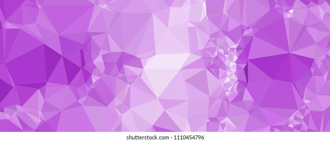 Horizontal banner for  web pages, presentations layouts, covers, title backgrounds, letterheads. Abstract multicolor mosaic backdrop. Geometric low polygonal background. Vector clip art.