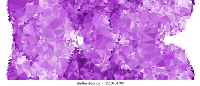 Horizontal banner for  web pages, presentations layouts, covers, title backgrounds, letterheads. Abstract multicolor mosaic backdrop. Geometric low polygonal background. Vector clip art.