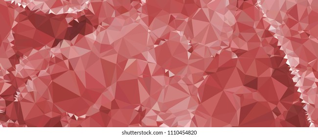Horizontal banner for  web pages, presentations layouts, covers, title backgrounds, letterheads. Abstract multicolor mosaic backdrop. Geometric low polygonal background. Vector clip art.