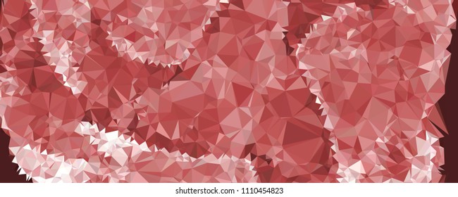 Horizontal banner for  web pages, presentations layouts, covers, title backgrounds, letterheads. Abstract multicolor mosaic backdrop. Geometric low polygonal background. Vector clip art.