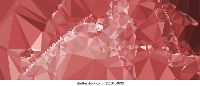 Horizontal banner for  web pages, presentations layouts, covers, title backgrounds, letterheads. Abstract multicolor mosaic backdrop. Geometric low polygonal background. Vector clip art.