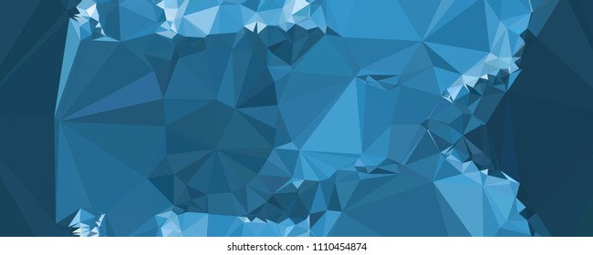 Horizontal banner for  web pages, presentations layouts, covers, title backgrounds, letterheads. Abstract multicolor mosaic backdrop. Geometric low polygonal background. Vector clip art.