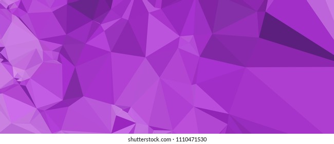 Horizontal banner for  web pages, presentations layouts, covers, title backgrounds, letterheads. Abstract multicolor mosaic backdrop. Geometric low polygonal background. Vector clip art.