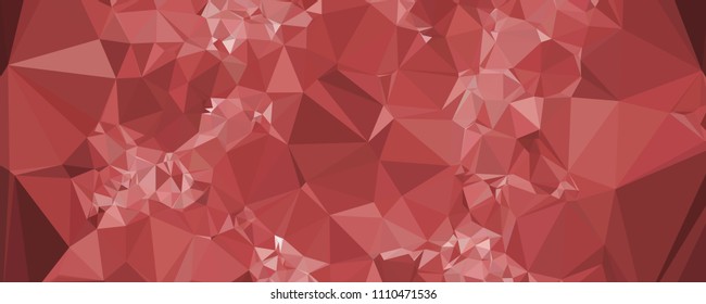 Horizontal banner for  web pages, presentations layouts, covers, title backgrounds, letterheads. Abstract multicolor mosaic backdrop. Geometric low polygonal background. Vector clip art.