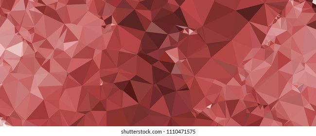 Horizontal banner for  web pages, presentations layouts, covers, title backgrounds, letterheads. Abstract multicolor mosaic backdrop. Geometric low polygonal background. Vector clip art.