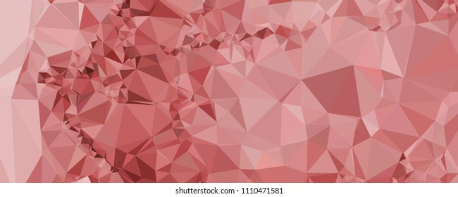 Horizontal banner for  web pages, presentations layouts, covers, title backgrounds, letterheads. Abstract multicolor mosaic backdrop. Geometric low polygonal background. Vector clip art.