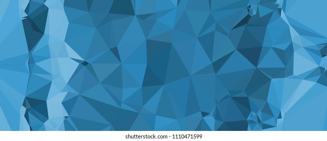 Horizontal banner for  web pages, presentations layouts, covers, title backgrounds, letterheads. Abstract multicolor mosaic backdrop. Geometric low polygonal background. Vector clip art.
