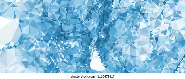 Horizontal banner for  web pages, presentations layouts, covers, title backgrounds, letterheads. Abstract multicolor mosaic backdrop. Geometric low polygonal background. Vector clip art.