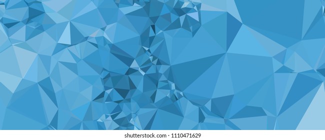 Horizontal banner for  web pages, presentations layouts, covers, title backgrounds, letterheads. Abstract multicolor mosaic backdrop. Geometric low polygonal background. Vector clip art.