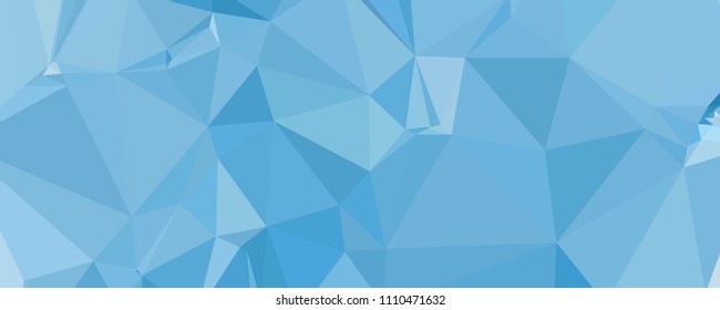 Horizontal banner for  web pages, presentations layouts, covers, title backgrounds, letterheads. Abstract multicolor mosaic backdrop. Geometric low polygonal background. Vector clip art.