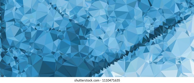 Horizontal banner for  web pages, presentations layouts, covers, title backgrounds, letterheads. Abstract multicolor mosaic backdrop. Geometric low polygonal background. Vector clip art.