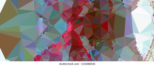 Horizontal banner for  web pages, presentations layouts, covers, title backgrounds, letterheads. Abstract multicolor mosaic backdrop. Geometric low polygonal background. Vector clip art.