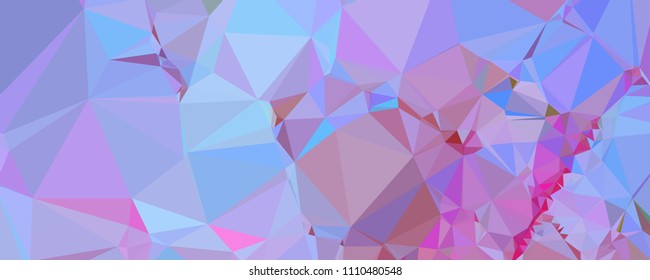 Horizontal banner for  web pages, presentations layouts, covers, title backgrounds, letterheads. Abstract multicolor mosaic backdrop. Geometric low polygonal background. Vector clip art.