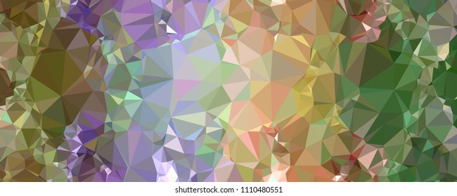 Horizontal banner for  web pages, presentations layouts, covers, title backgrounds, letterheads. Abstract multicolor mosaic backdrop. Geometric low polygonal background. Vector clip art.