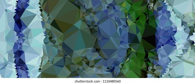 Horizontal banner for  web pages, presentations layouts, covers, title backgrounds, letterheads. Abstract multicolor mosaic backdrop. Geometric low polygonal background. Vector clip art.