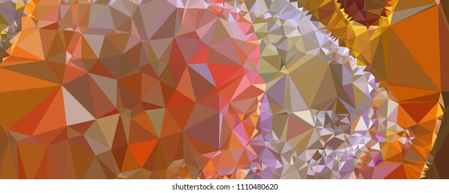 Horizontal banner for  web pages, presentations layouts, covers, title backgrounds, letterheads. Abstract multicolor mosaic backdrop. Geometric low polygonal background. Vector clip art.