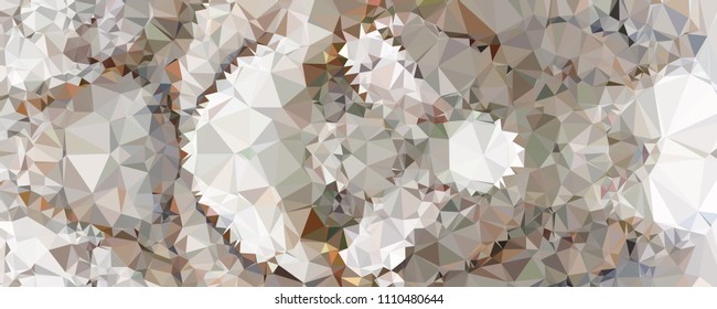 Horizontal banner for  web pages, presentations layouts, covers, title backgrounds, letterheads. Abstract multicolor mosaic backdrop. Geometric low polygonal background. Vector clip art.