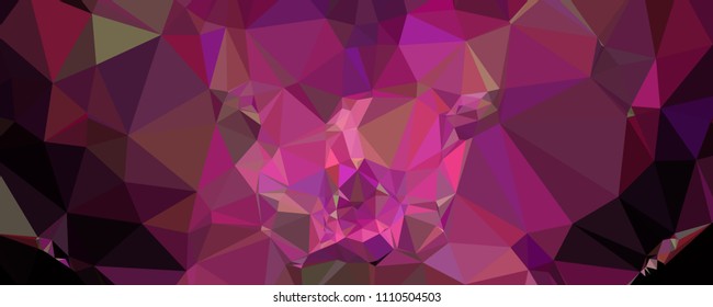 Horizontal banner for  web pages, presentations layouts, covers, title backgrounds, letterheads. Abstract multicolor mosaic backdrop. Geometric low polygonal background. Vector clip art.