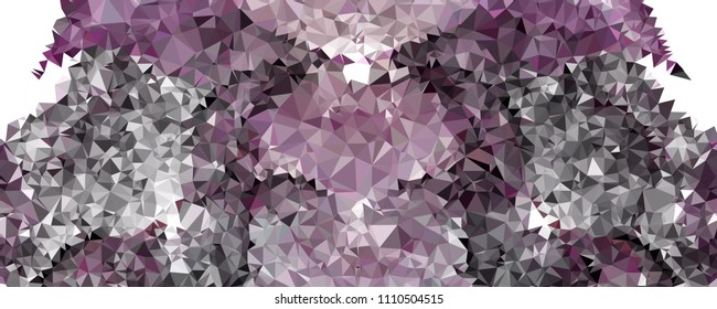 Horizontal banner for  web pages, presentations layouts, covers, title backgrounds, letterheads. Abstract multicolor mosaic backdrop. Geometric low polygonal background. Vector clip art.