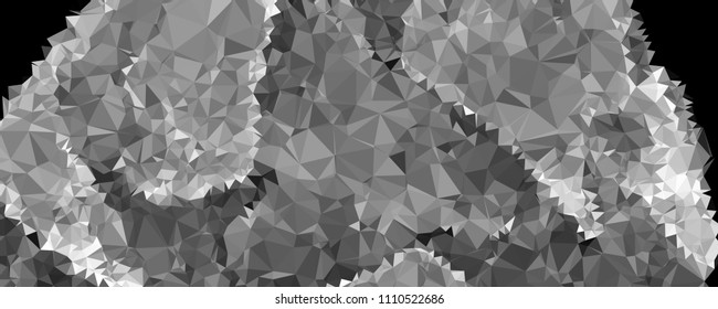 Horizontal banner for  web pages, presentations layouts, covers, title backgrounds, letterheads. Abstract multicolor mosaic backdrop. Geometric low polygonal background. Vector clip art.