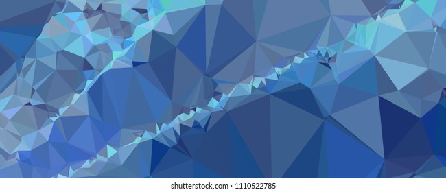 Horizontal banner for  web pages, presentations layouts, covers, title backgrounds, letterheads. Abstract multicolor mosaic backdrop. Geometric low polygonal background. Vector clip art.