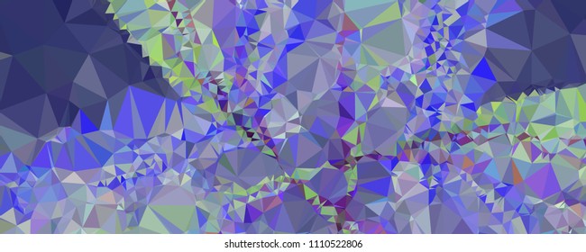 Horizontal banner for  web pages, presentations layouts, covers, title backgrounds, letterheads. Abstract multicolor mosaic backdrop. Geometric low polygonal background. Vector clip art.