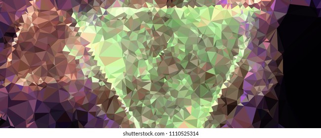 Horizontal banner for  web pages, presentations layouts, covers, title backgrounds, letterheads. Abstract multicolor mosaic backdrop. Geometric low polygonal background. Vector clip art.