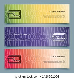 horizontal banner with wood texture for template