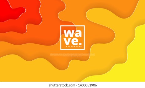 Horizontal banners with 3D abstract background and paper cut shapes. Vector design layout for business presentations, flyers and posters.