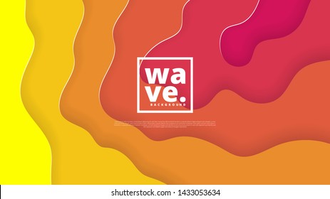 Horizontal banners with 3D abstract background and paper cut shapes. Vector design layout for business presentations, flyers and website landing page.