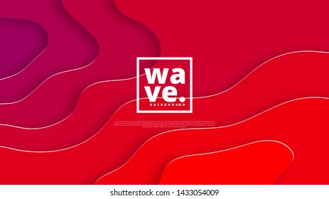 Horizontal banners with 3D abstract background and paper cut shapes. Vector design layout for business presentations, flyers and website landing page.