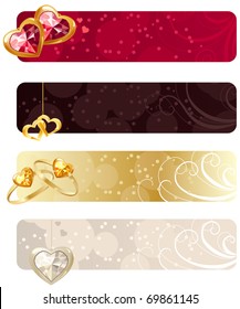 For horizontal banners with rings,puby and hearts