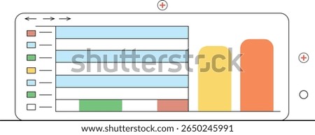 Horizontal Bar Chart Comparing Programming Language Popularity Including Python, Java, and Others With Code Icons in a Minimal Flat Design for Developer Trend Insights.