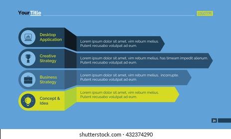 Horizontal Bar Chart Slide Template