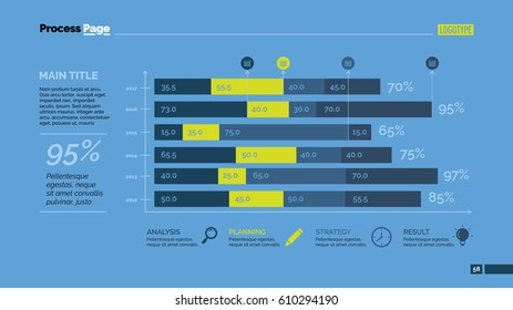 Horizontal Bar Chart Slide Template