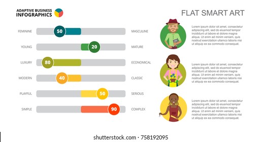 Horizontal Bar Chart Slide Template